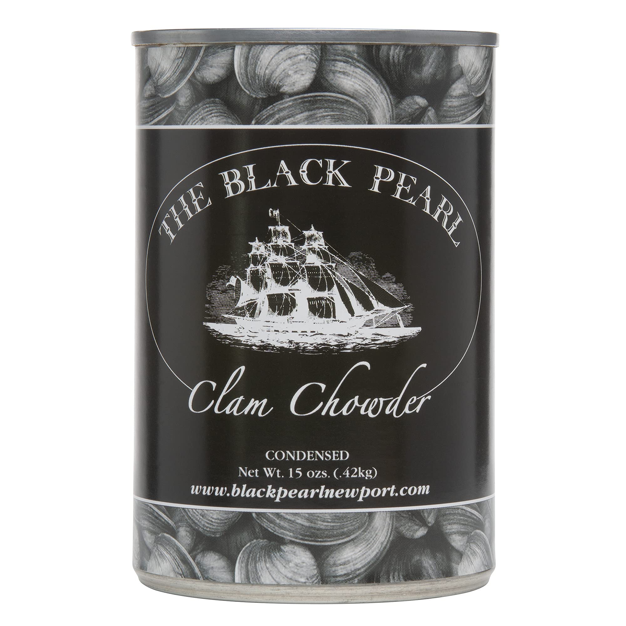 The Black Pearl Clam Chowder – Famous New England Condensed Soup, 51oz (Pack of 3) | From Newport, Rhode Island