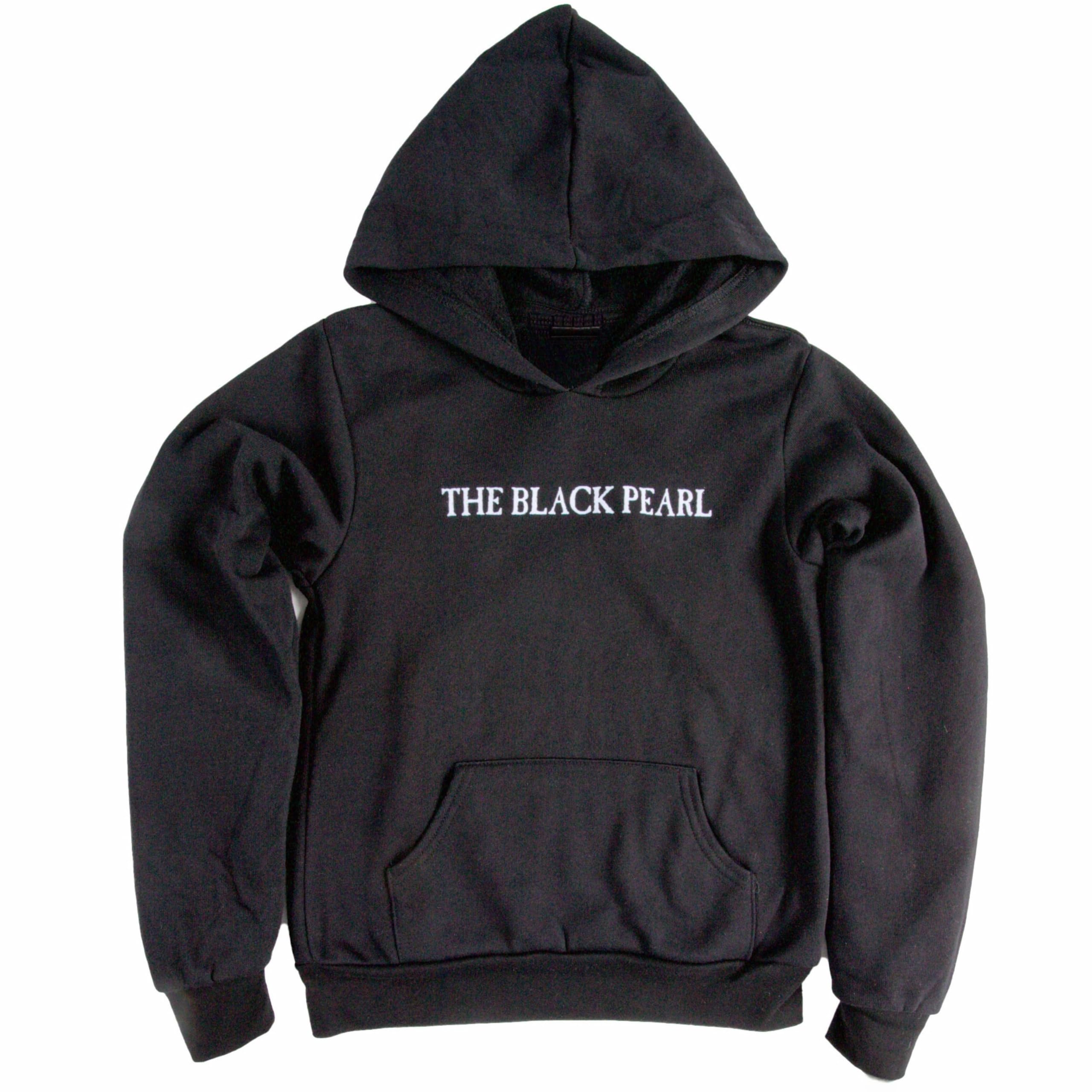 The Black Pearl Kids Hooded Sweatshirt - 100% Cotton Pullover Hoodie for Boys & Girls | Unisex Youth Sizes S, M, L | Made in USA