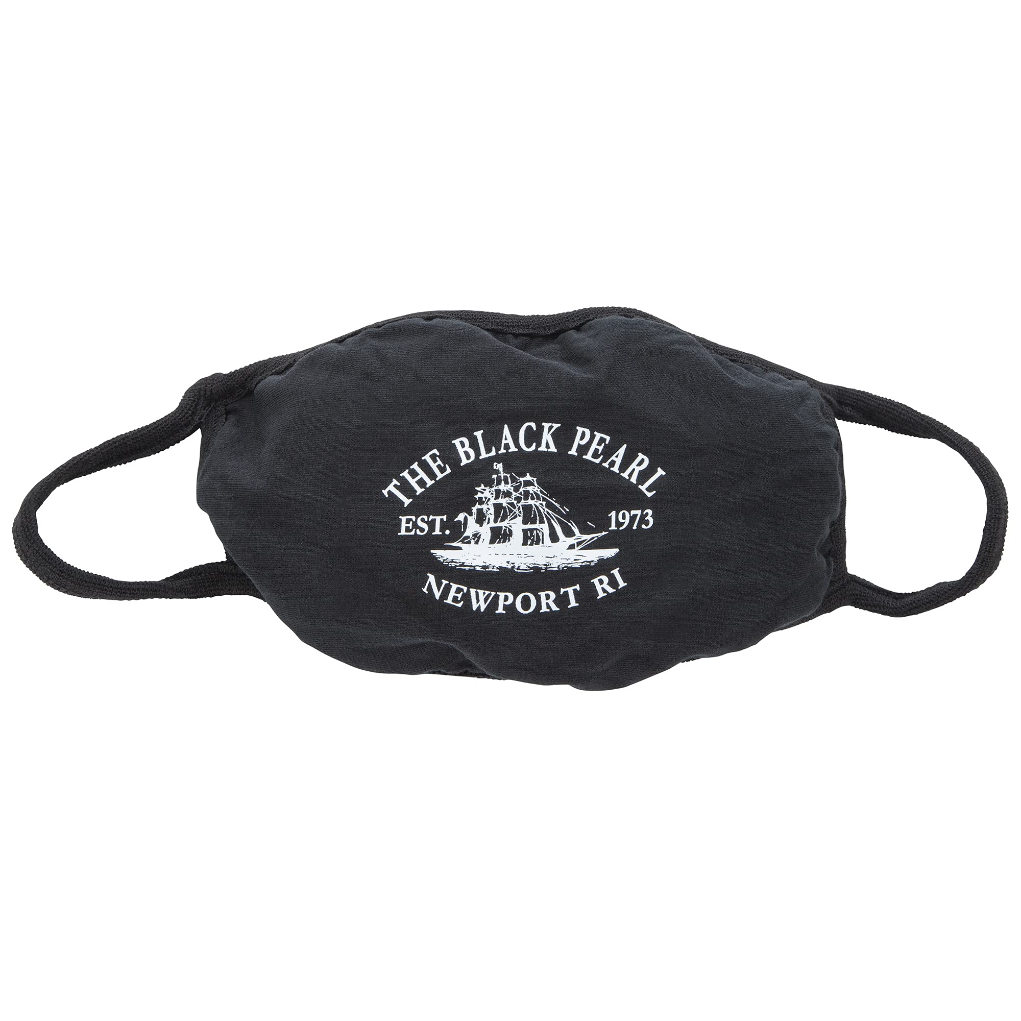 The Black Pearl Face Cover – White & Black Unisex Reusable Mask with Logo | Breathable, Washable & Comfortable Fit