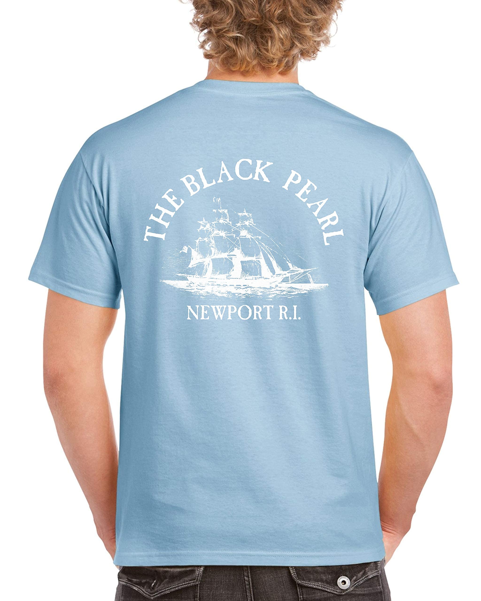 The Black Pearl T-Shirt Newport RI | 100% Cotton Men's & Women's Crew Tee Shirt | Tall Ship Logo Unisex