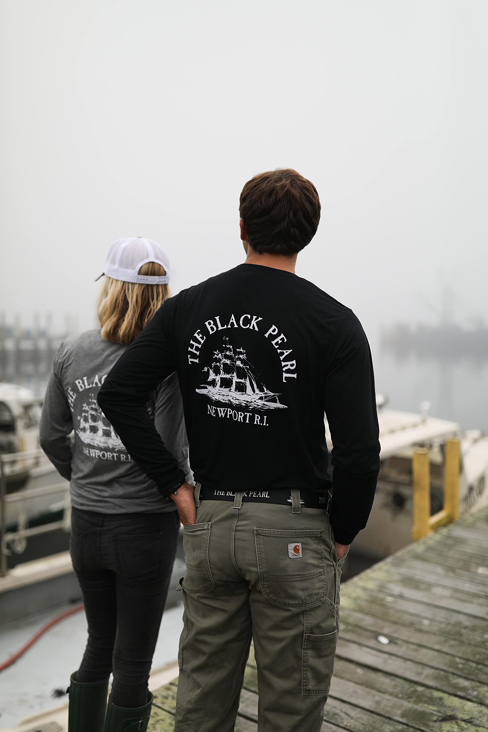 The Black Pearl D-Ring Belt – Adjustable 100% Nylon Strap with Metal Buckle | Unisex Jean Pant Belt with Ship Logo