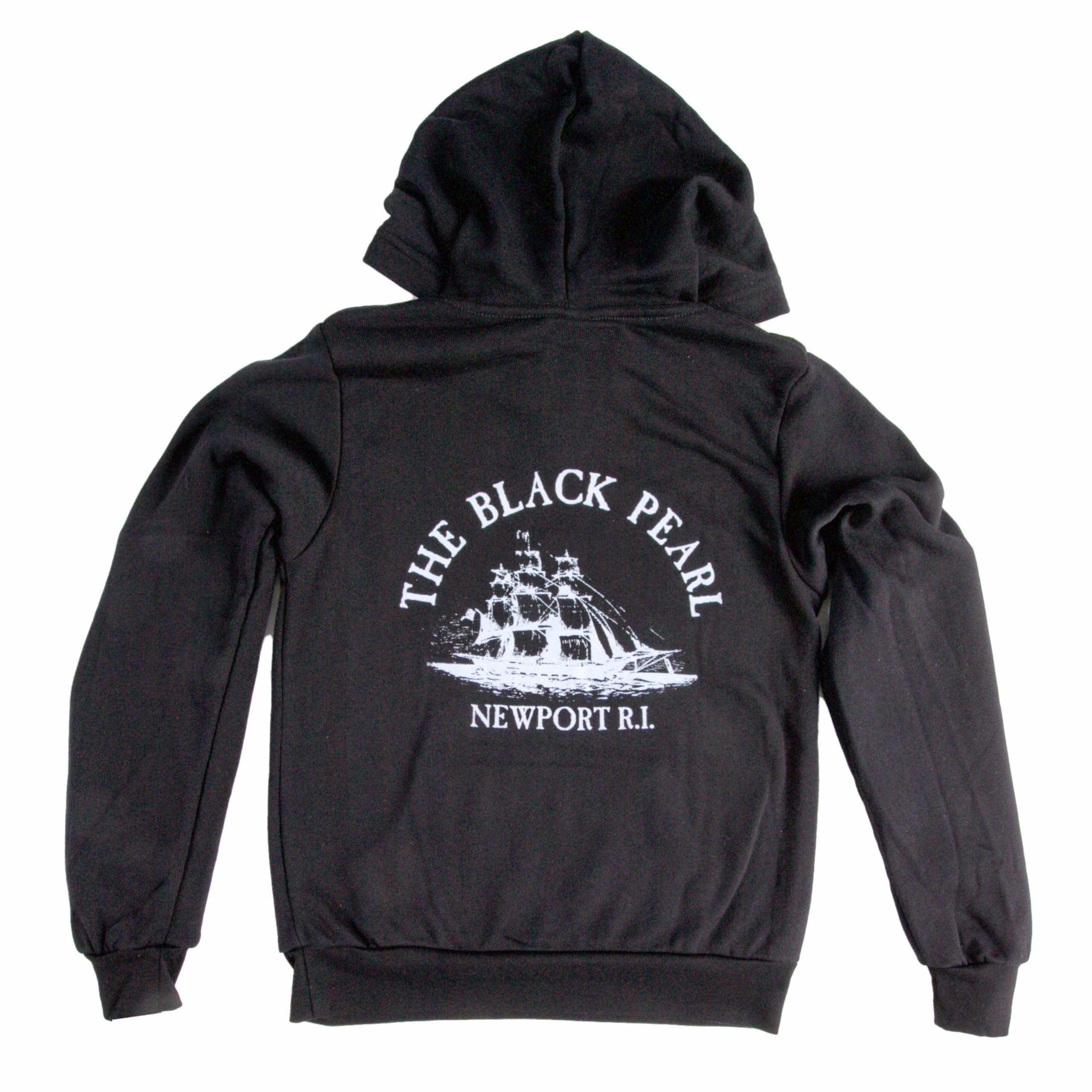 The Black Pearl Kids Hooded Sweatshirt - 100% Cotton Pullover Hoodie for Boys & Girls | Unisex Youth Sizes S, M, L | Made in USA