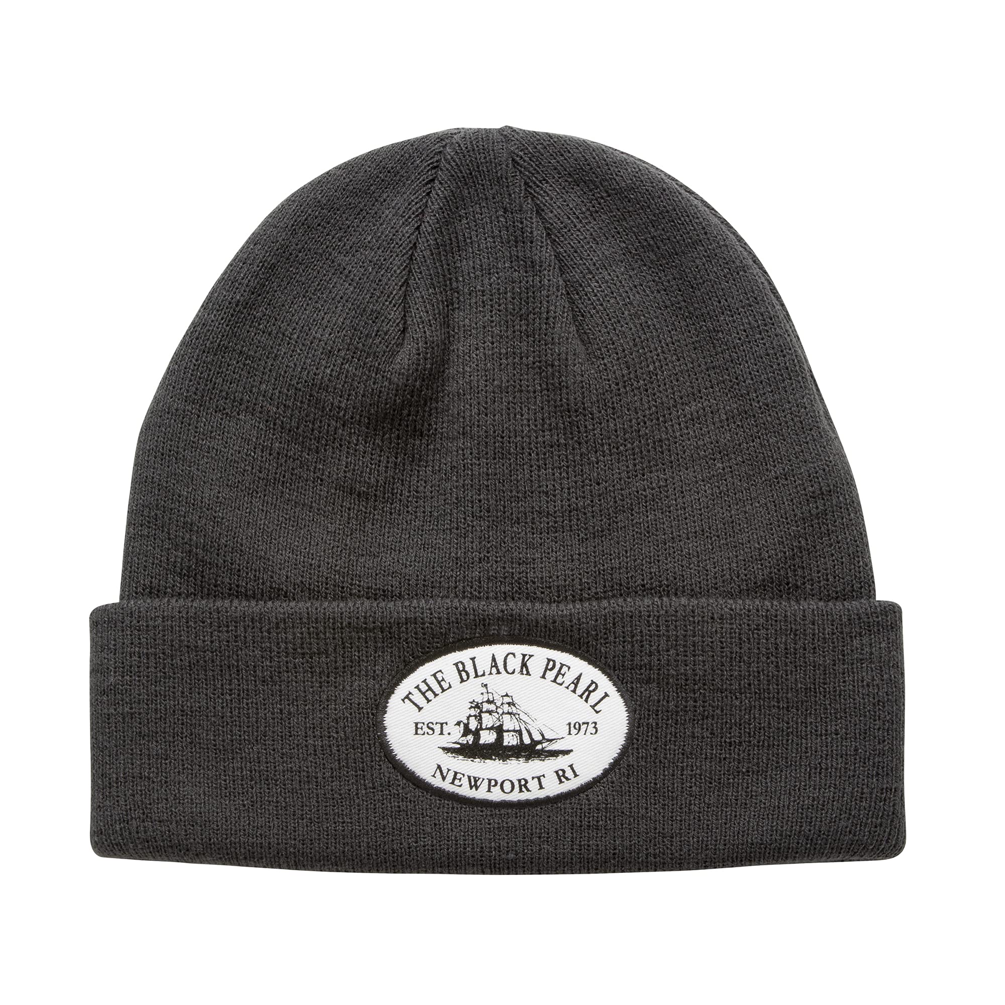 The Black Pearl Beanie Wool Knit Hat with Tall Ship Logo | Warm Winter Unisex Hat, 100% Wool | Stylish, Multi-Color Design