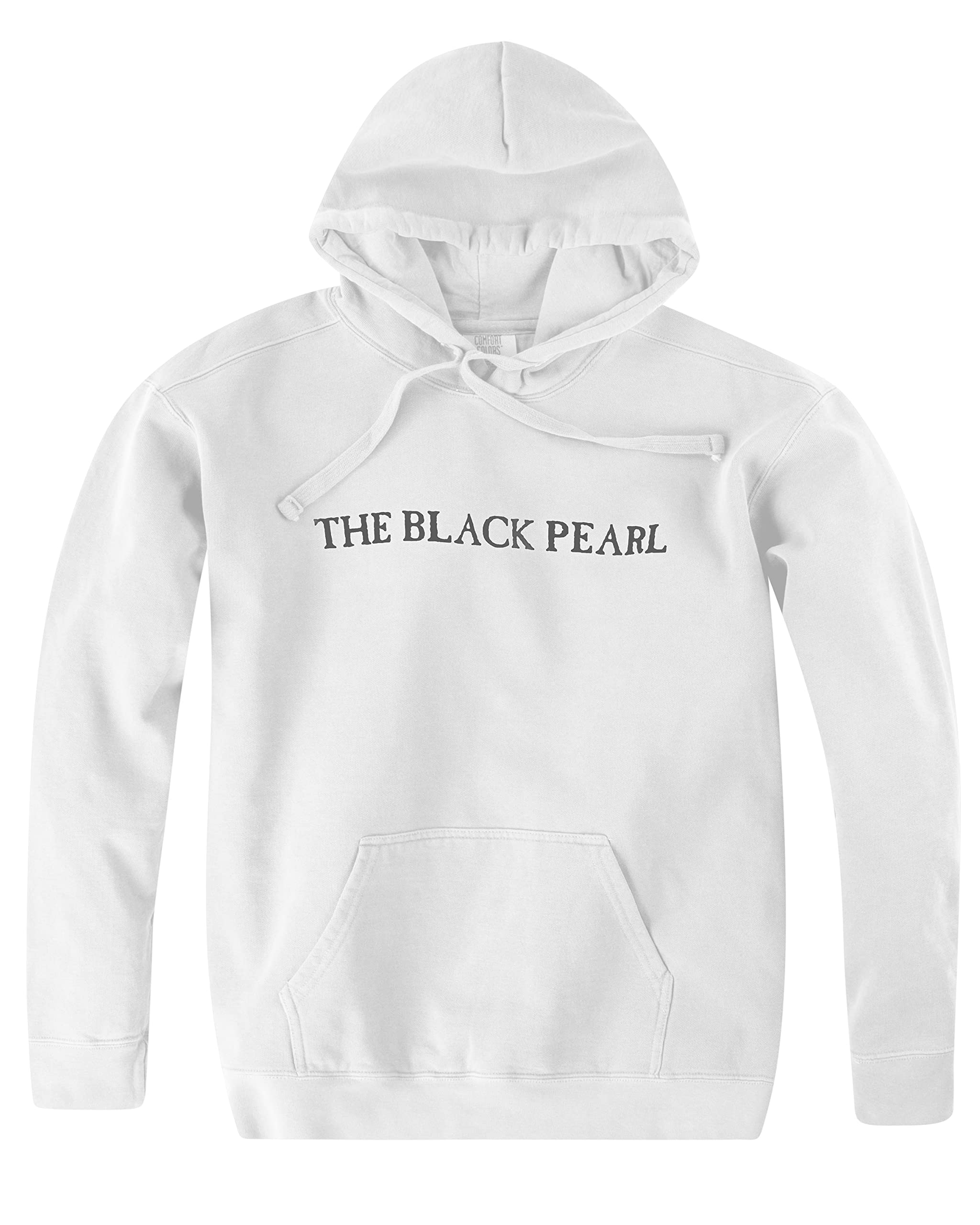 The Black Pearl Hooded Sweatshirt – 100% Cotton White Pullover Hoodie for Men & Women | Soft, Warm, Unisex Fit with Drawstring Hood (S-XXL)