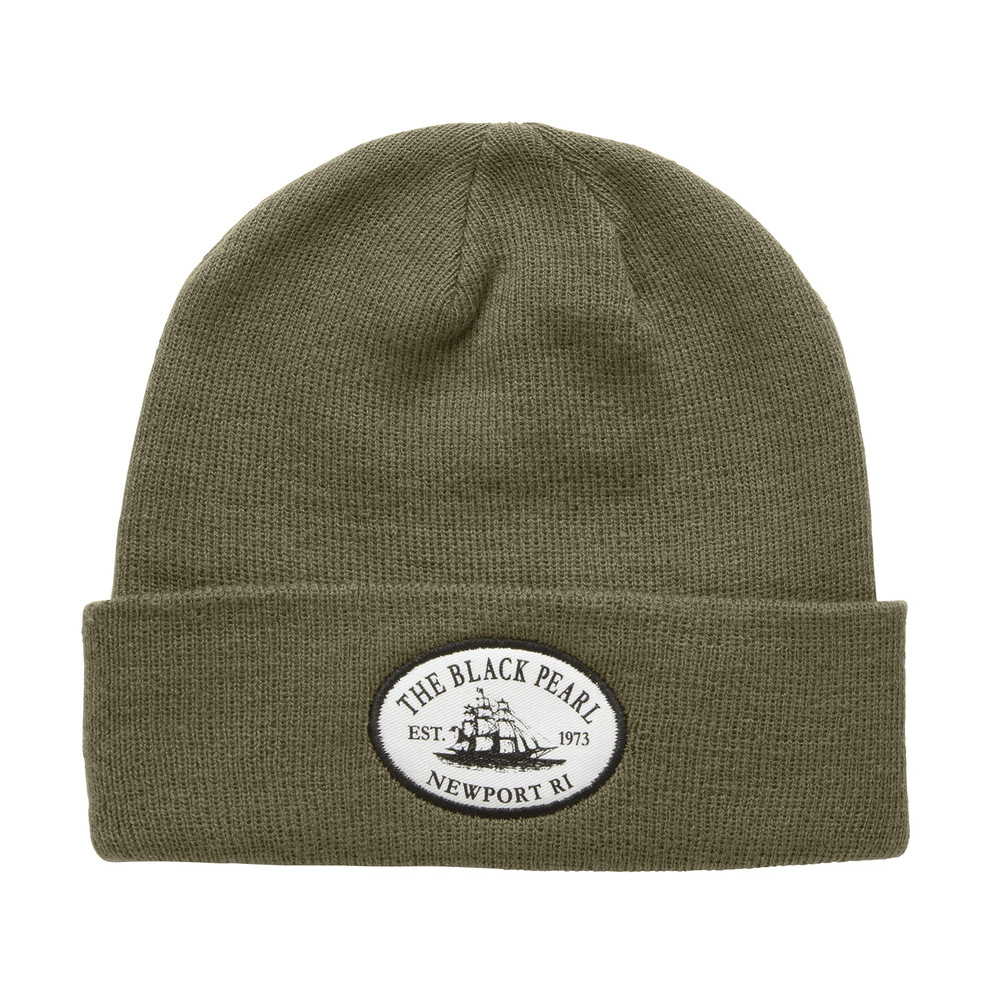 The Black Pearl Beanie Wool Knit Hat with Tall Ship Logo | Warm Winter Unisex Hat, 100% Wool | Stylish, Multi-Color Design