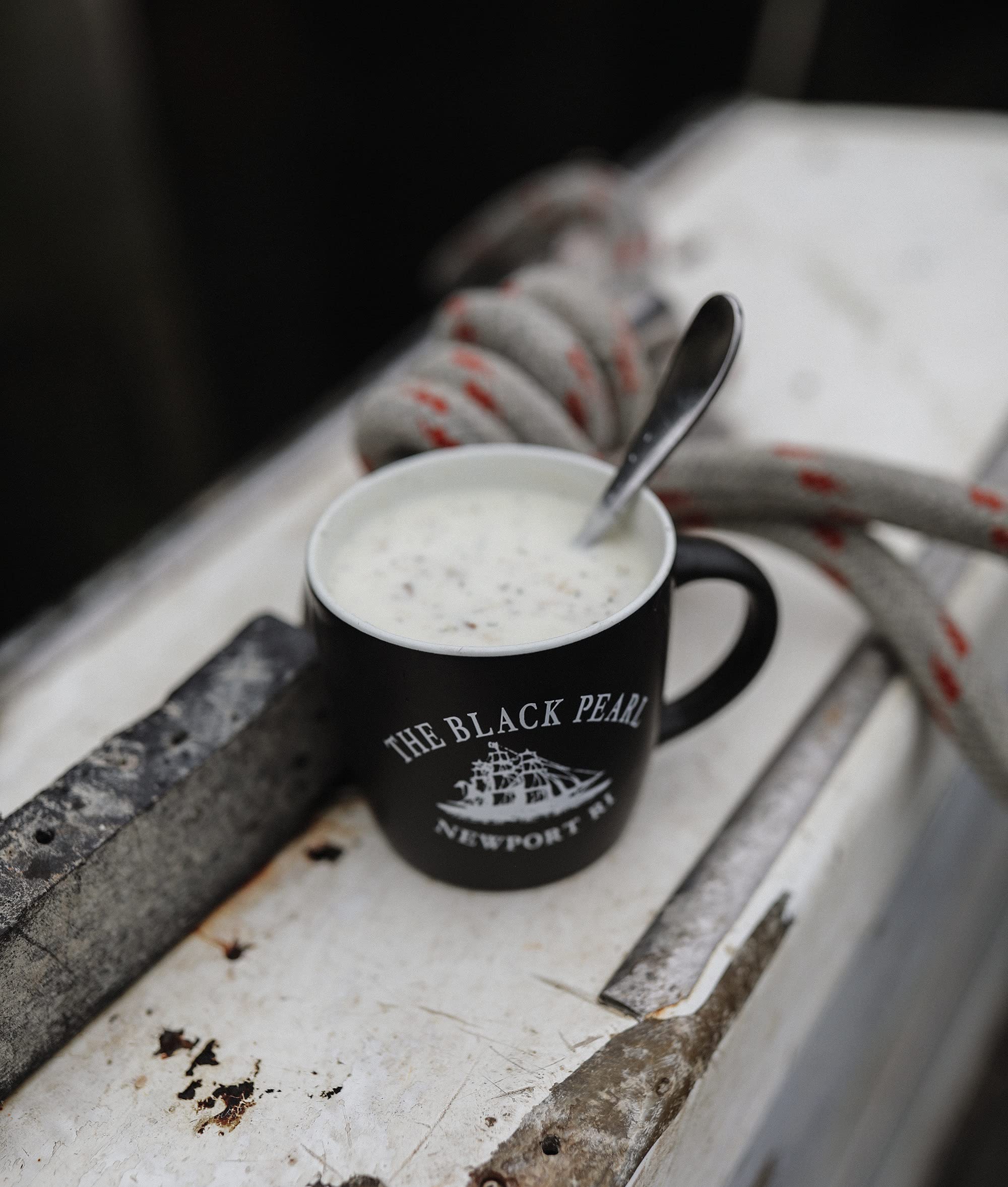 The Black Pearl Coffee Mug with Tall Ship Logo – Large Capacity Tea & Coffee Cup | Modern, Dishwasher-Safe Mug – Available in Two Colors