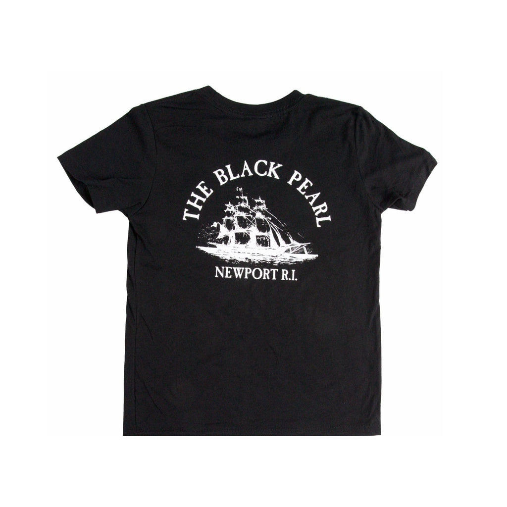 The Black Pearl T-Shirt Newport RI | 100% Cotton Men's & Women's Crew Tee Shirt | Tall Ship Logo Unisex