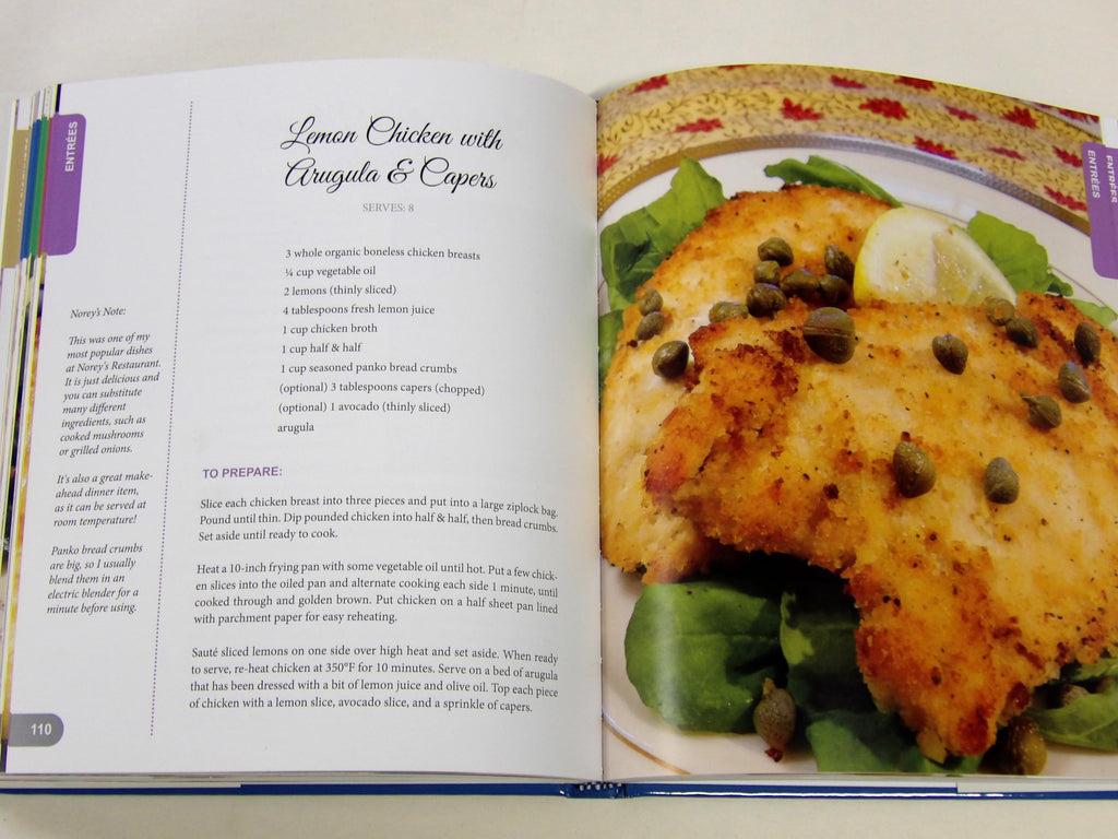 Inside Norey’s Kitchen – 207-Page Home-Style Cookbook by Norey Cullen | Recipes from Newport’s Black Pearl Co-Owner