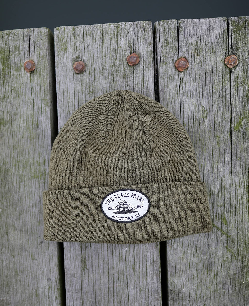 The Black Pearl Beanie Wool Knit Hat with Tall Ship Logo | Warm Winter Unisex Hat, 100% Wool | Stylish, Multi-Color Design