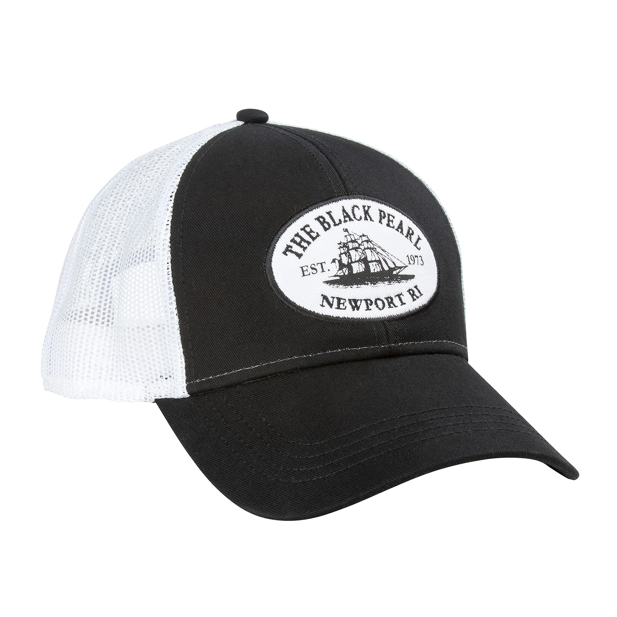 The Black Pearl Adjustable Unisex Cap | Tall Ship Logo Polyester Cotton Cap, Breathable, Stylish, Multi-Color Design