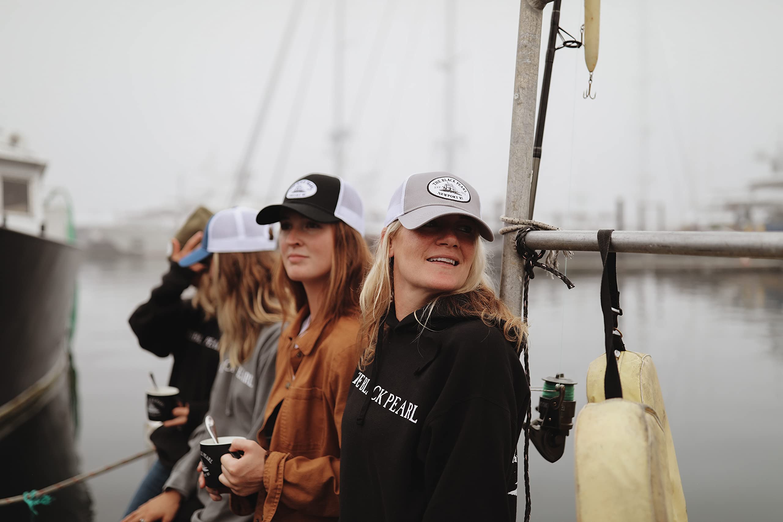 The Black Pearl Adjustable Unisex Cap | Tall Ship Logo Polyester Cotton Cap, Breathable, Stylish, Multi-Color Design