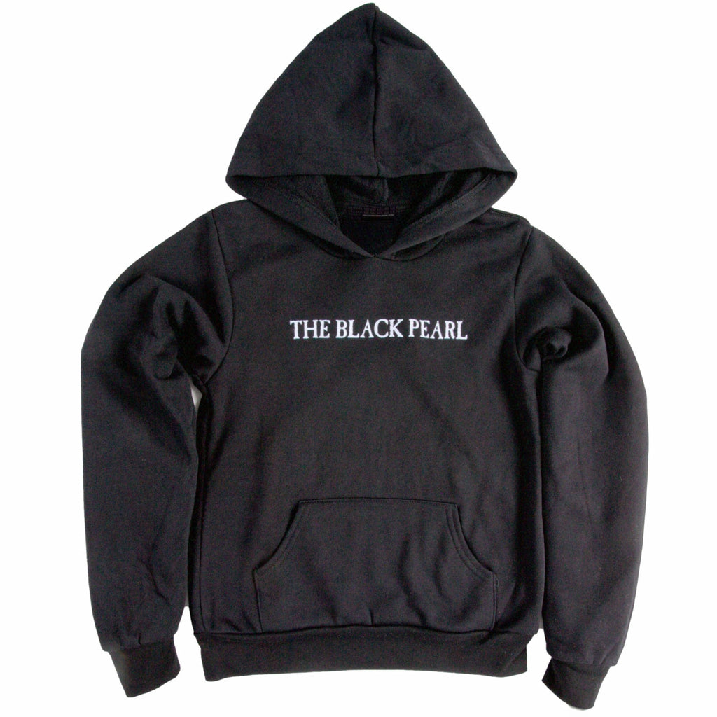 The Black Pearl Kids Hooded Sweatshirt - 100% Cotton Pullover Hoodie for Boys & Girls | Unisex Youth Sizes S, M, L | Made in USA