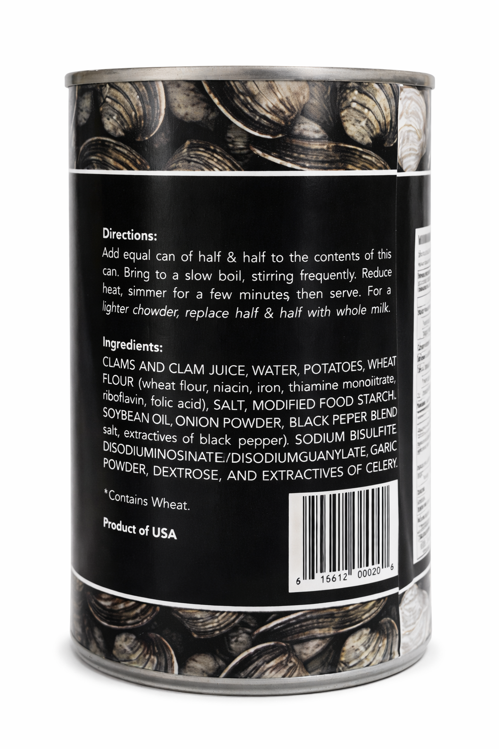 The Black Pearl Clam Chowder – New England Famous Condensed Soup | 51 oz Can | Authentic Recipe from Newport, Rhode Island