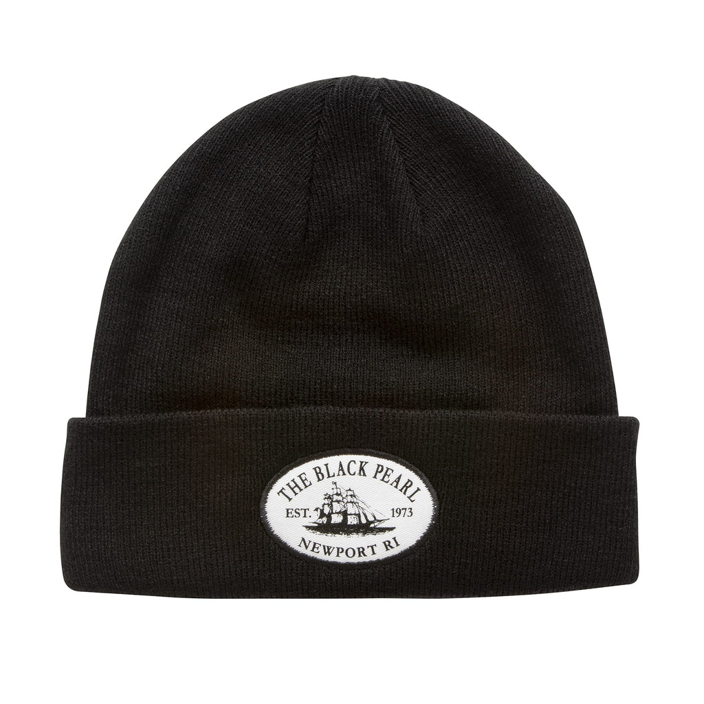 The Black Pearl Beanie Wool Knit Hat with Tall Ship Logo | Warm Winter Unisex Hat, 100% Wool | Stylish, Multi-Color Design