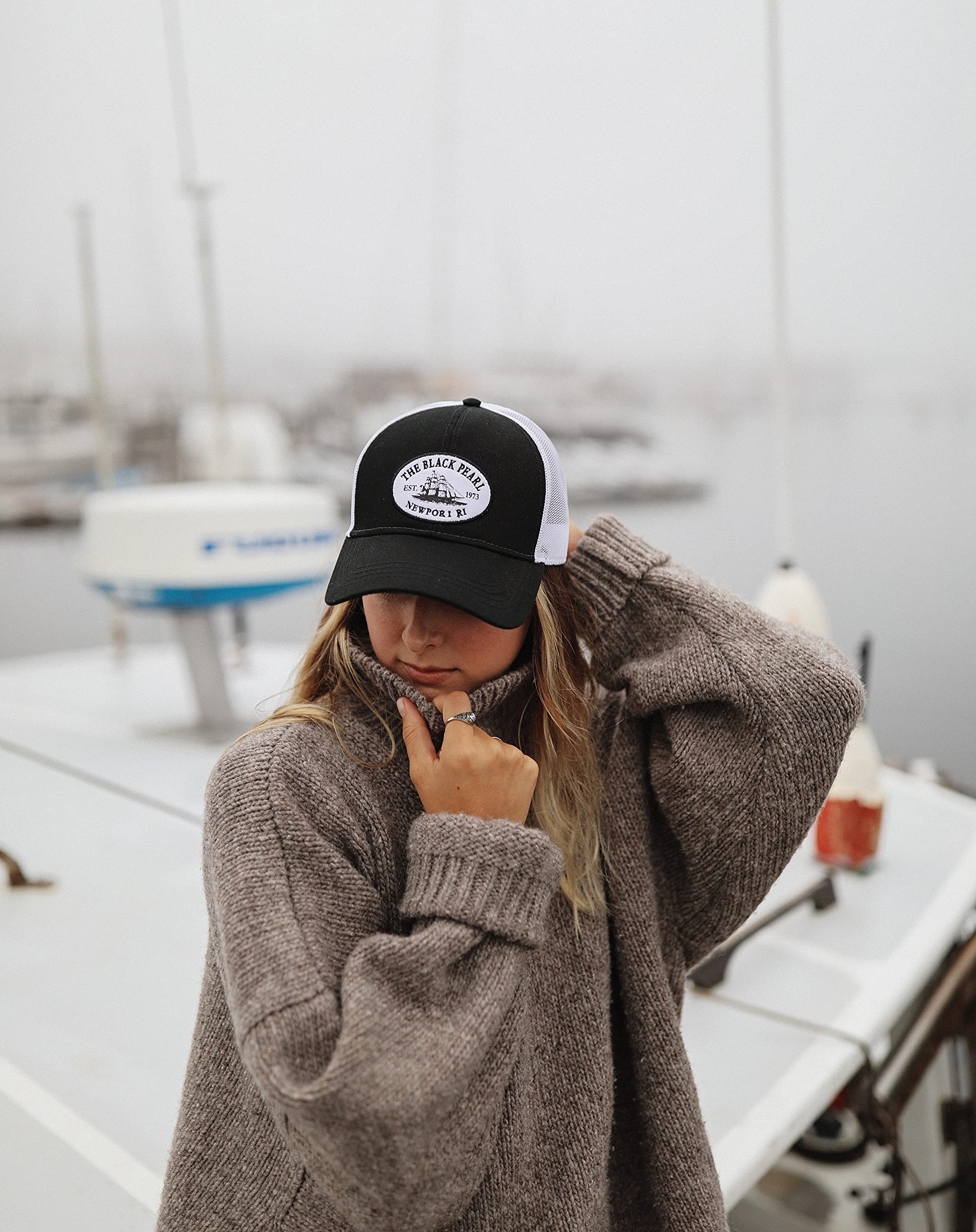 The Black Pearl Adjustable Unisex Cap | Tall Ship Logo Polyester Cotton Cap, Breathable, Stylish, Multi-Color Design