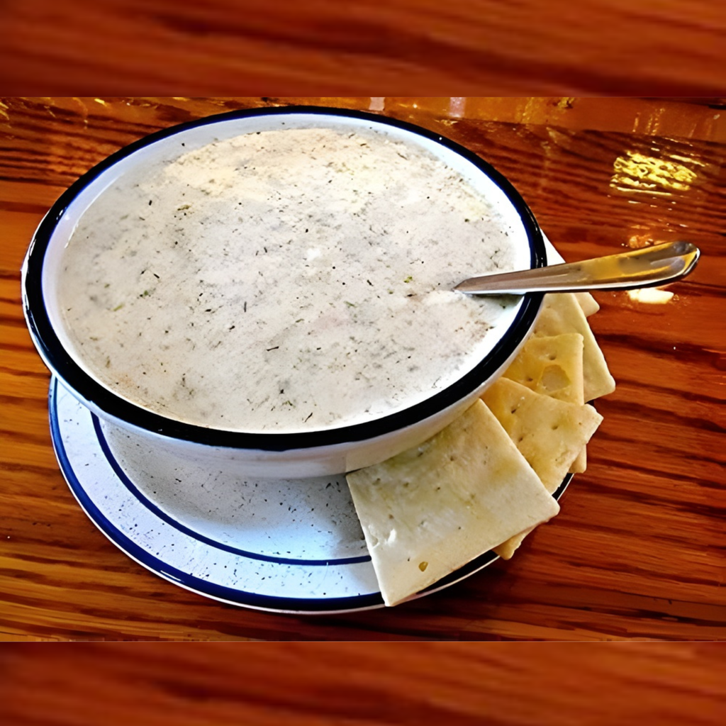 The Black Pearl New England Clam Chowder | Authentic Condensed Soup Recipe from Newport Rhode Island | 15oz Cans (Pack of 12)