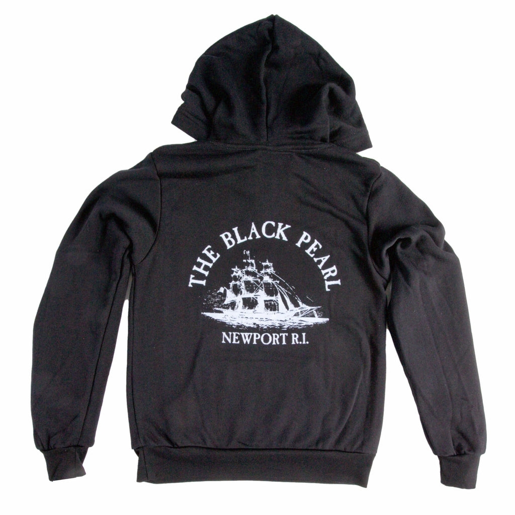 The Black Pearl Kids Hooded Sweatshirt - 100% Cotton Pullover Hoodie for Boys & Girls | Unisex Youth Sizes S, M, L | Made in USA