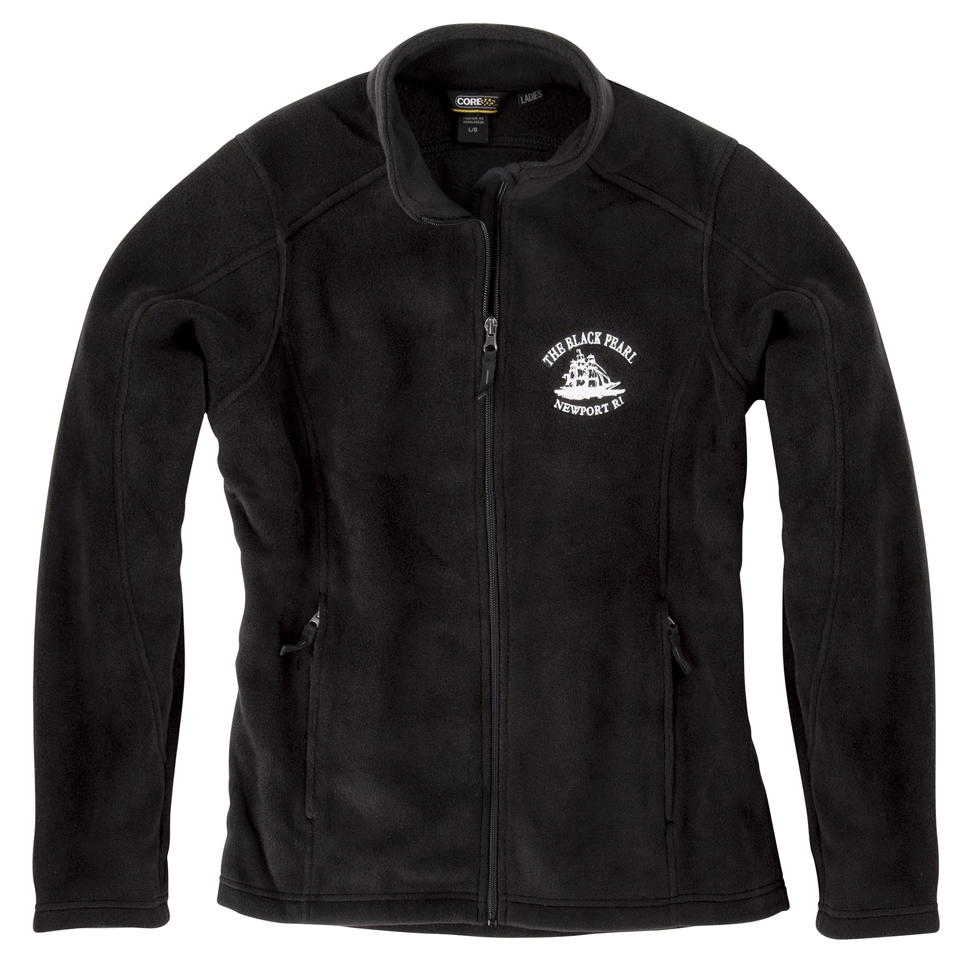 The Black Pearl Fleece Jacket | Lightweight Zip Up Men’s Jacket | Two Zipper Pockets | Full Zip Closure | Comfortable for Outdoor & Everyday Wear (Varies with different sizes)